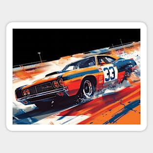 Racing Retro Magnet